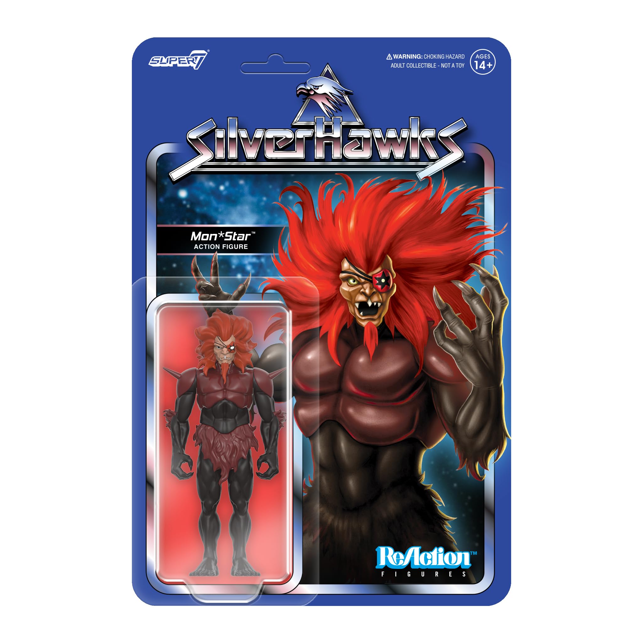 Amazon.com: Super7 Reaction Figure SilverHawks Monstar (Pre
